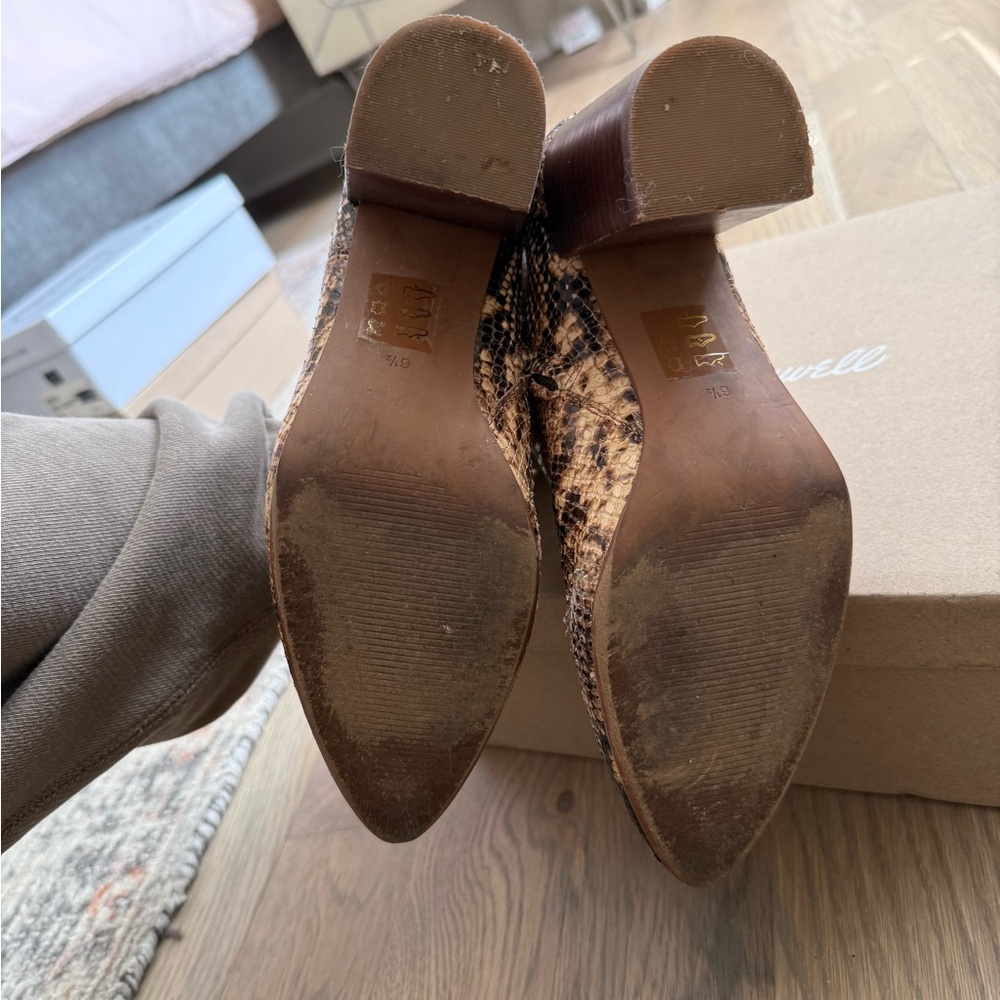 Madewell Fiona Boot in Snake Embossed Leather - Picture 8 of 8